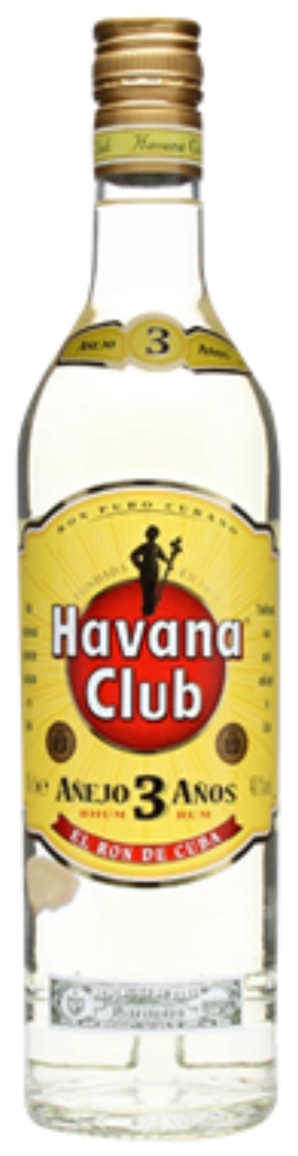 Havana Club 3 Year Old Rum bottle