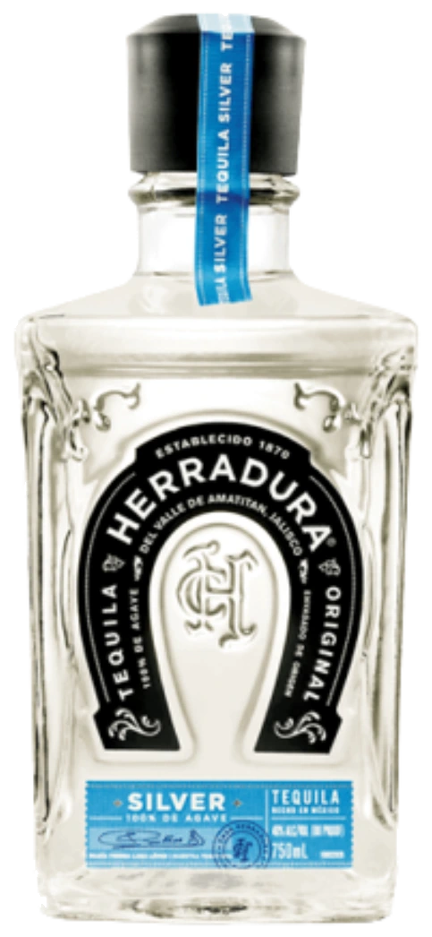 Herradura Plata Tequila bottle