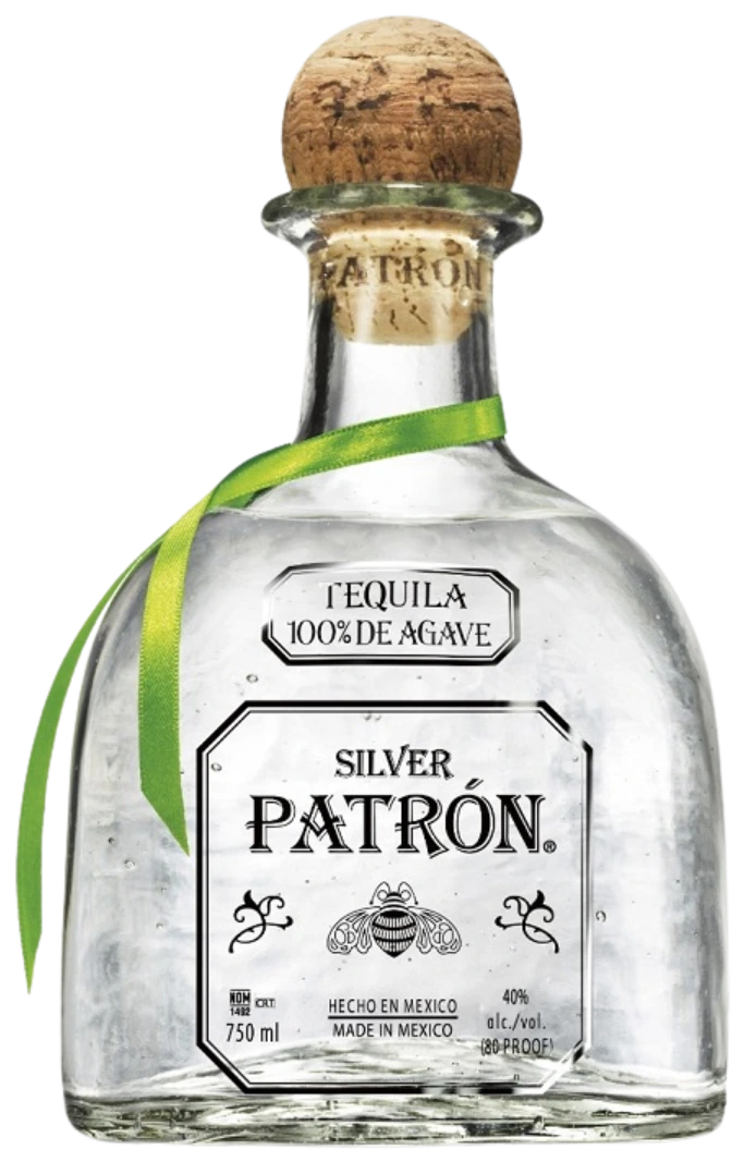 Patrón Silver Tequila bottle