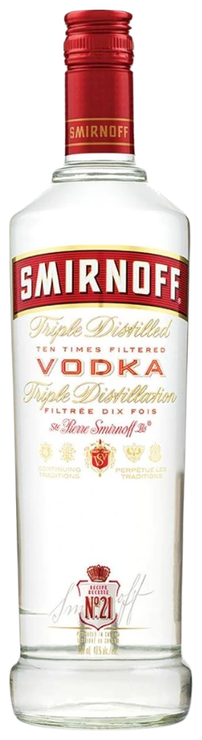 Smirnoff No. 21 Vodka bottle