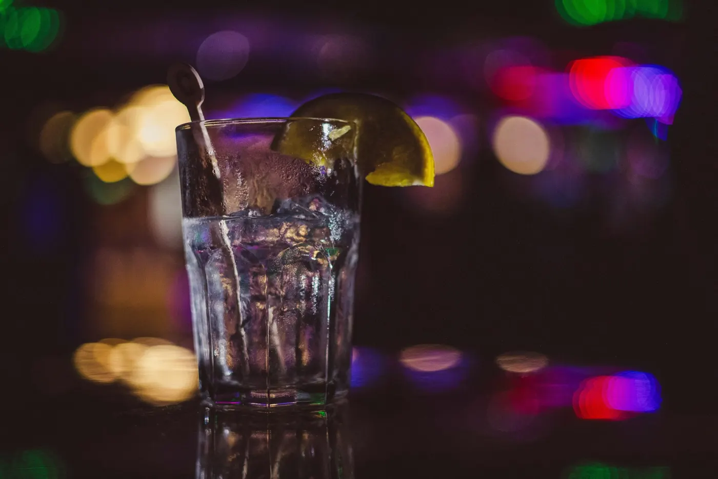 Vodka Soda cocktail